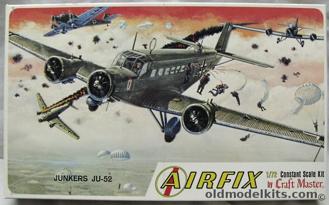Airfix 1/72 Junkers Ju-52 - Swiss or Luftwaffe - Craftmaster Issue, 1507-150 plastic model kit